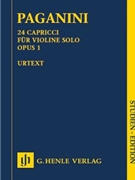 24 Caprices by Paganini Niccolo for Study Score