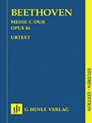 Mass In C Major Opus 86 by Beethoven Ludwig van for Study Score