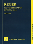 Flute Serenade Opus 77a 141a by Reger Max for Mini Score