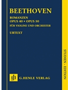 Romances for Violin and Orchestra Op. 40 & 50 in G and F Major by Beethoven Ludwig van for Study Score