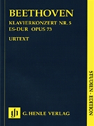 Concerto for Piano and Orchestra E Flat Major Op. 73 No. 5 by Beethoven Ludwig van for Study Score