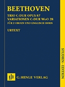 Trio In C Major Opus 87 & Variations In C by Beethoven Ludwig van for Mini Score
