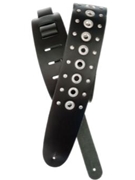 Planet Waves Metal Collection Leather Guitar Strap Grommet 1 by for