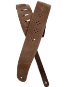 Planet Waves Vented Leather Guitar Strap Brown Diamonds by for