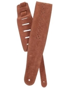 Planet Waves Vented Leather Guitar Strap Camel Suede Rosette by for