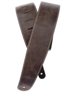Planet Waves Stonewashed Leather Guitar Strap with Contrast Stitch Brown by for