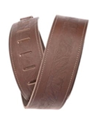 Planet Waves Western Eagle Embossed Leather Guitar Strap Brown by for