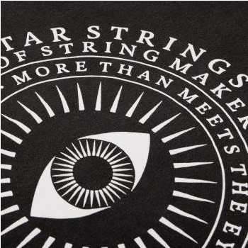 D'Addario All Seeing Eye T-Shirt, Faded Black, S