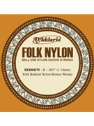 D'Addario BEB045W Folk Nylon Guitar Single String Bronze Wound Ball End .045 by for
