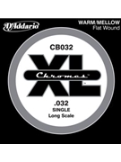 D'Addario CB032 Chromes Bass Guitar Single String .032 by for