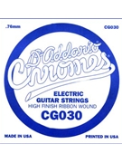 D'Addario CG030 Flat Wound Electric Guitar Single String .030 by for