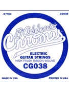 D'Addario CG038 Flat Wound Electric Guitar Single String .038 by for