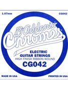 D'Addario CG042 Flat Wound Electric Guitar Single String .042 by for