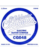 D'Addario CG048 Flat Wound Electric Guitar Single String .048 by for