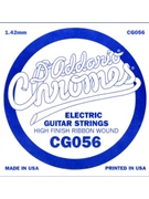 D'Addario CG056 Flat Wound Electric Guitar Single String .056 by for