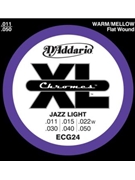 String--guitar D'addario Chromes - Jazz Light - Nickel/flat for Guitar Str