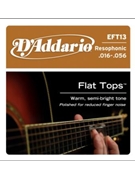 D'Addario EFT13 Flat Tops Phosphor Bronze Acoustic Guitar Strings Resophonic Guitar 16-56 by for