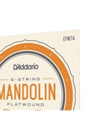 D'Addario EFW74 Flatwound Mandolin Strings Phosphor Bronze Medium 11-36 by for