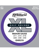 D'Addario EHR370 Half Round Electric Guitar Strings Medium 11-49 by for