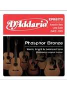 D'Addario EPBB170 Phosphor Bronze Acoustic Bass Strings Long Scale 45-100 by for