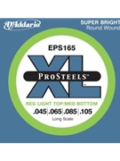 D'Addario EPS165 ProSteels Bass Guitar Strings Custom Light 45-105 Long Scale by for