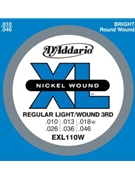 String--guitar D'addario Xl110w - Light - Nickel/round for Guitar Str