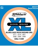String--guitar D'addario Xl115w - Medium - Nickel/round for Guitar Str