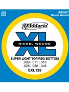 String--guitar D'addario Xl125 - Custom Light-medium - Nickel/round for Guitar Str