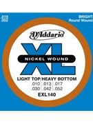 String--guitar D'addario Xl140 - Custom Light-heavy - Nickel/round for Guitar Str