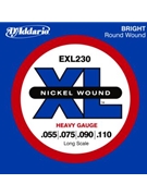 D'Addario EXL230 Nickel Wound Bass Guitar Strings Heavy 55-110 Long Scale by for