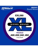 D'Addario EXL280 Nickel Wound Piccolo Bass Strings 20-52 Long Scale by for