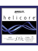 String--cello Helicore Medium Tension - A String Titanium Wo - 4/4 Medium Tension for Cello Strings