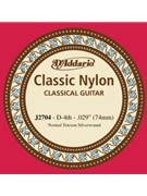 D'Addario J2704 Student Nylon Classical Guitar Single String Normal Tension Fourth String by for
