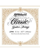 D'Addario J2901 Classics Rectified Classical Guitar Single String Moderate Tension First S by for