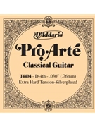 D'Addario J4404 Pro-Arte Nylon Classical Guitar Single String Extra-Hard Tension Fourth St by for