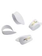 D'Addario National Celluloid Thumb Picks, Medium White - 4-Pack