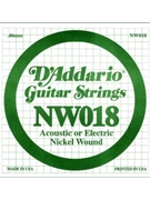 String--Guitar Single Electric - .018 Gauge - 5-pack for Nickel Wnd