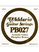 String--Guitar Single Acoustic - .027 Gauge - 5-pack for Bronze Wnd