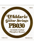 String--Guitar Single Acoustic - .030 Gauge - 5-pack for Bronze Wnd