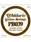 String--Guitar Single Acoustic - .039 Gauge - 5-pack for Bronze Wnd