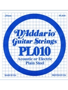 String--Guitar Single Acoustic/Electric - .010 Gauge - 5-pack for