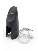 Ligature/cap--alto Sax Rico - 2-screw - Nickel-plated for Accessorie