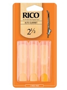 Reed--alto Clar Rico Regular - Strength 2 1/2 - 3-pack for Alto Clarinet Reed