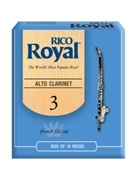 Reed--alto Clar Rico Royal - Strength 3 - Box Of 10 for Alto Clarinet Reed