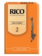 Reed--bass Clar Rico Regular - Strength 2 - Box Of 10 for Bass Clarinet Reed