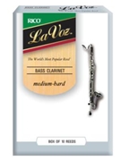 Reed--bass Clar La Voz - Strength M-hard - Box Of 10 for Bass Clarinet Reed