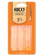 Reed--sop Sax Rico Regular - Strength 1 1/2 - 3-pack for Soprano Sax Reed