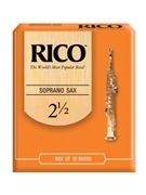 Reed--sop Sax Rico Regular - Strength 2 1/2 - Box Of 10 for Soprano Sax Reed