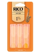 Reed--alto Sax Rico Regular - Strength 1 1/2 - 3-pack for Alto Sax Reed