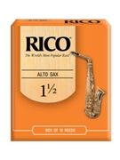 Reed--alto Sax Rico Regular - Strength 1 1/2 - Box Of 10 for Alto Sax Reed